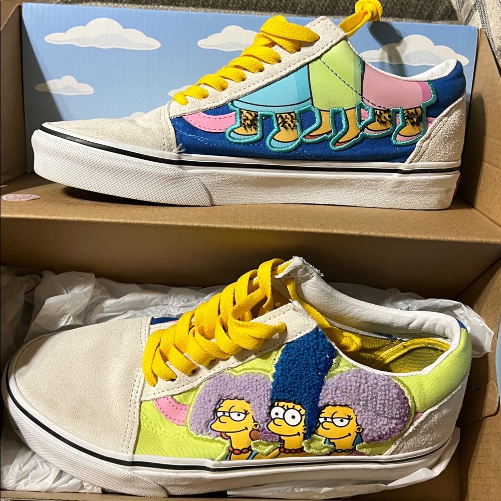 Vans Multicolor Cartoon Print Sneakers